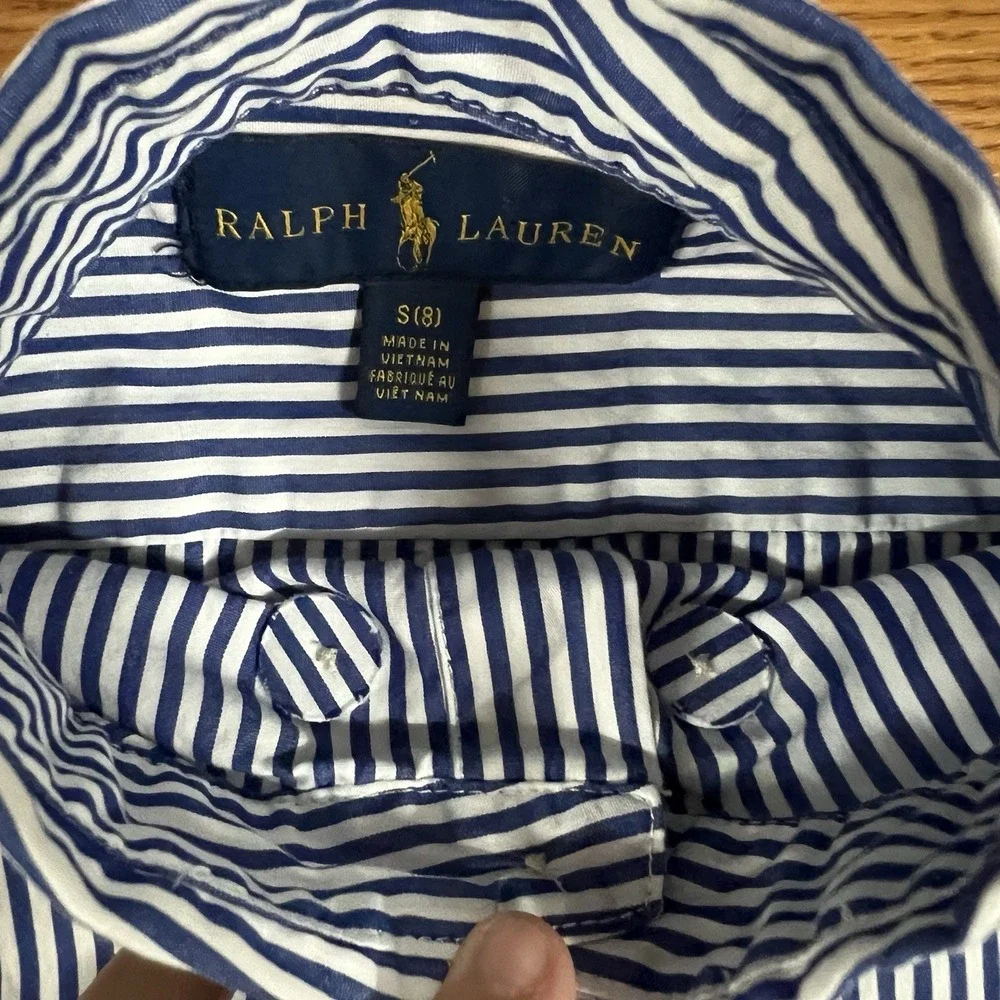 Bundle Of 2 Boys Ralph Lauren Button Down Shirts Small 8
